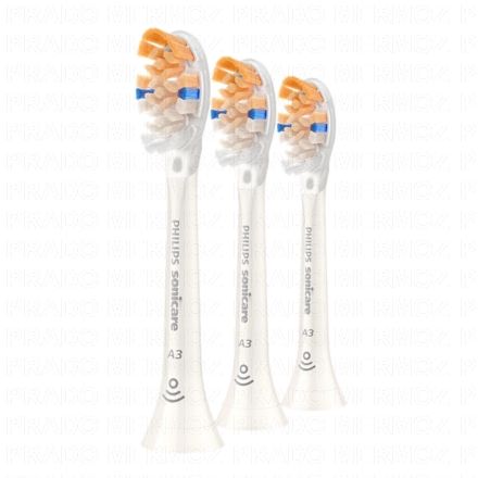 Philips Sonicare A3 Premium Têtes de brosse de rechange souple x2 + 1 offerte