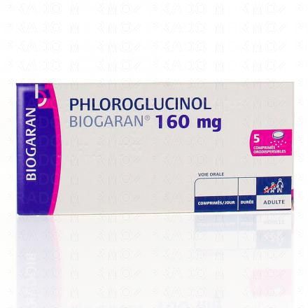 BIOGARAN Phloroglucinol 160 mg boite de 5 comprimés orodispersibles