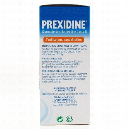 Prexidine 0,12 pour cent