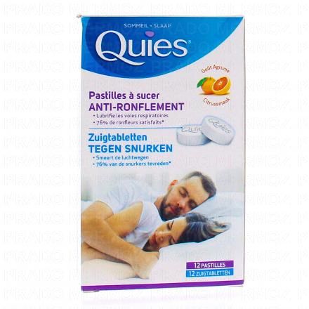 QUIES Anti-ronflement pastilles agrumes boite de 12