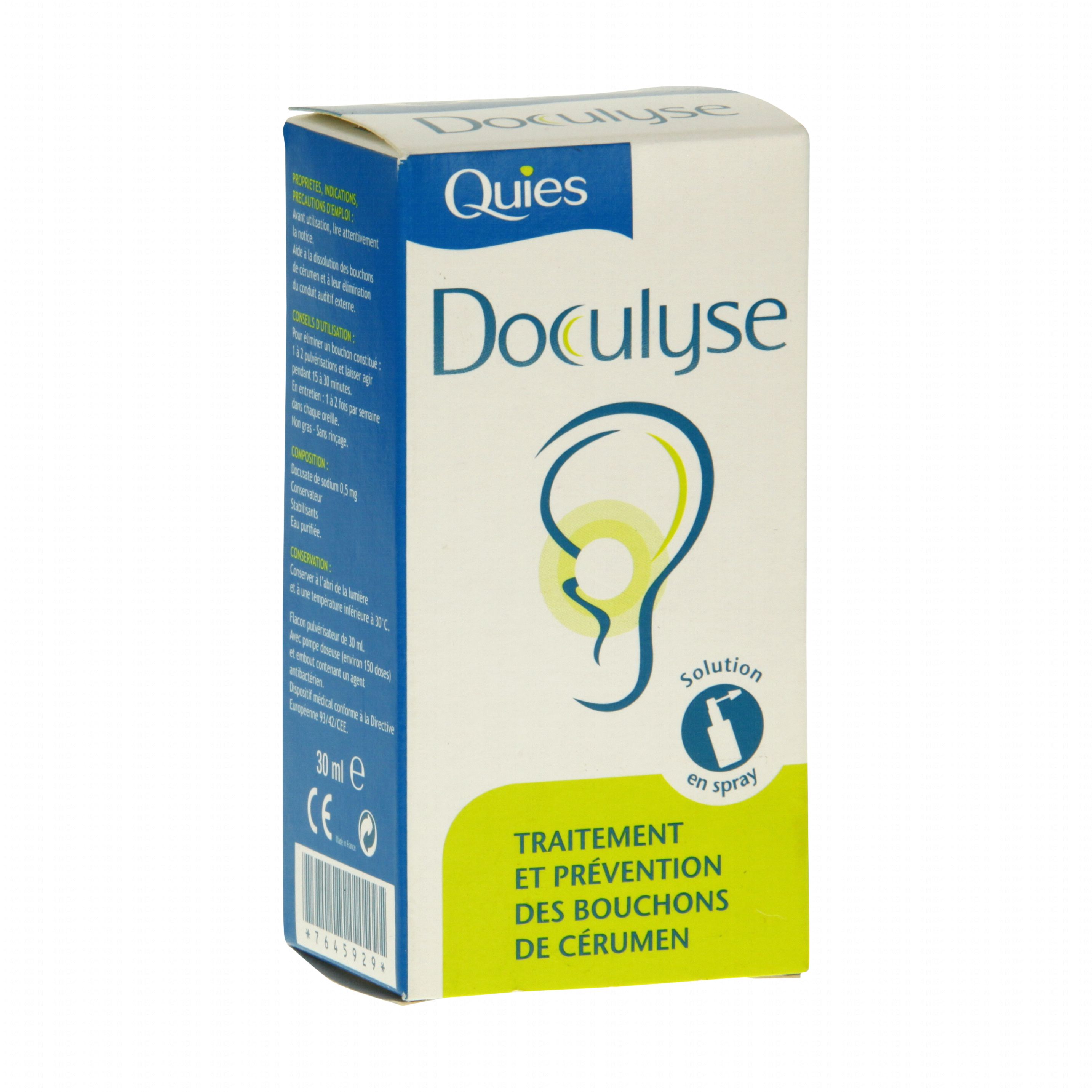 Traitement des oreilles dissout les bouchons A-CERUMEN : le spray