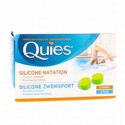 QUIES Protection auditive silicone adulte bo&icirc;te de 6