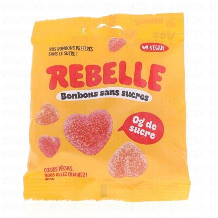 REBELLE Peach Hearts Acidul&eacute;s 50g