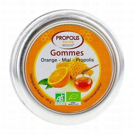 REDON Propolis Gommes Orange-miel-propolis pot 45g