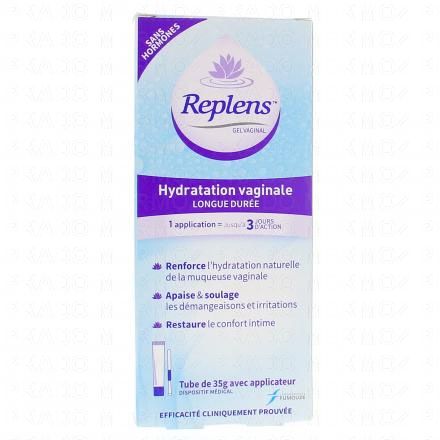 REPLENS Gel hydratation vaginale longue dur&eacute;e (tube de 35gr + applicateur)
