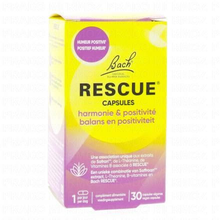 FLEURS DE BACH Rescue - Harmonie et Positivit&eacute; 30 capsules