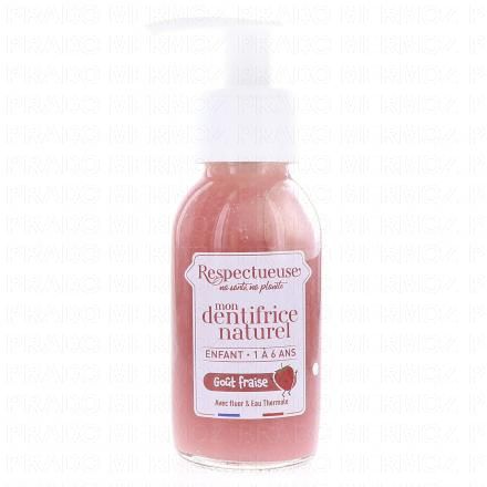 RESPECTUEUSE Mon dentifrice naturel enfant fraise 80ml