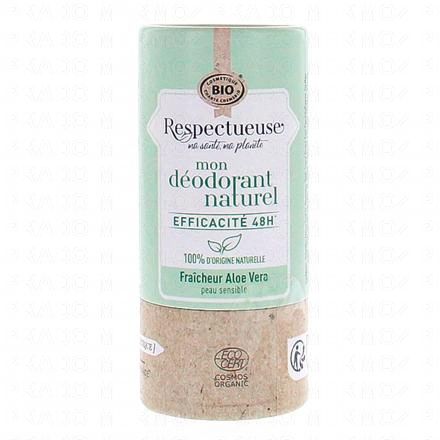 RESPECTUEUSE Mon déodorant naturel fraîcheur aloé vera bio 50g