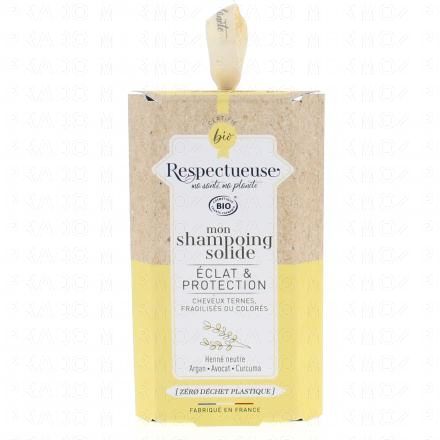RESPECTUEUSE Shampooing solide &eacute;clat et protection Bio 75g
