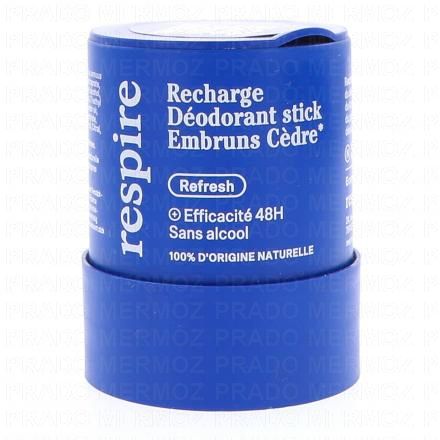 RESPIRE D&eacute;odorant Stick Embruns C&egrave;dre (eco-recharge 50g)