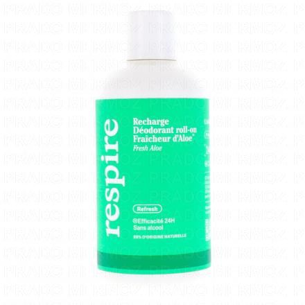 RESPIRE Recharge D&eacute;odorant roll-on Fraicheur d'aloe flacon 150ml