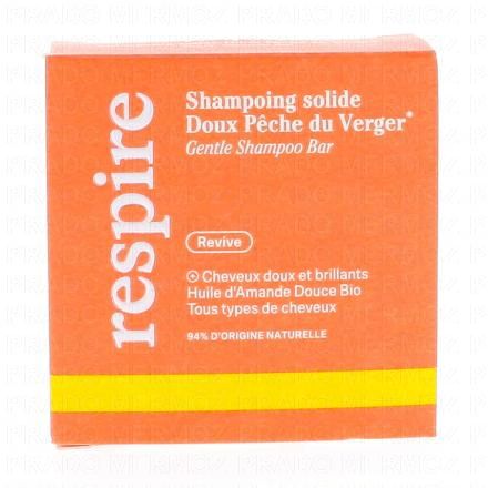 RESPIRE Shampooing solide doux P&ecirc;che du Verger 75g