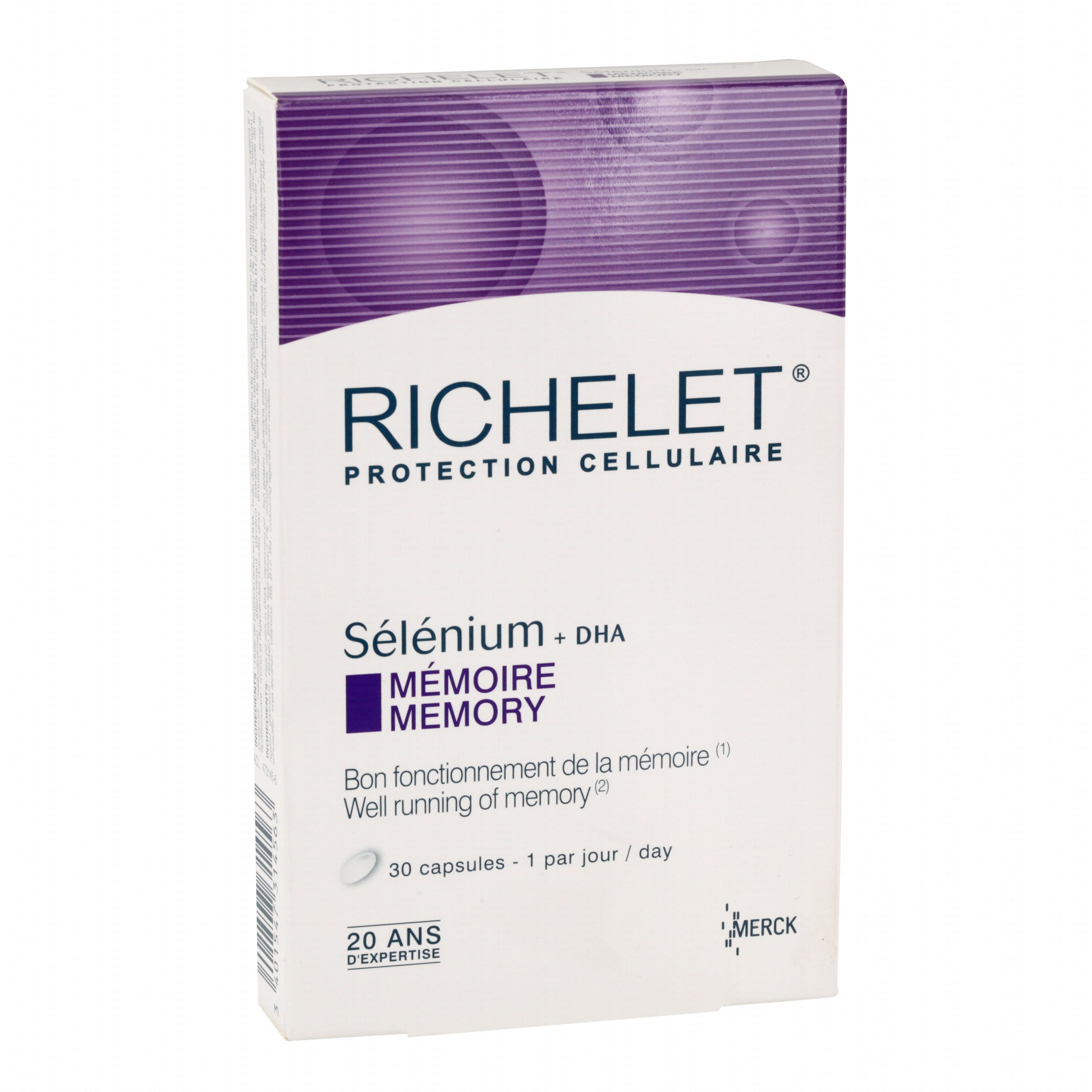 RICHELET Selenium mémoire 30 capsules Pharmacie en ligne Prado Mermoz