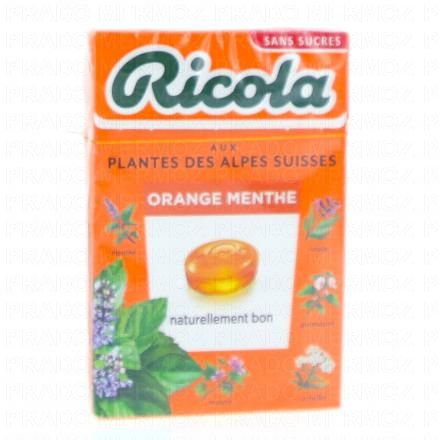 RICOLA Bonbons aux plantes suisses goût orange menthe 50g