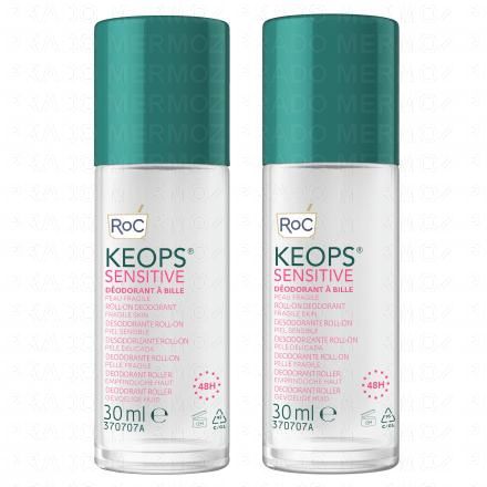 ROC Keops - D&eacute;odorante roll-on sensitive 2x30ml