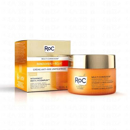 ROC Multi correxion renouveau &eacute;clat Cr&egrave;me anti-&acirc;ge unificatrice riche 50ml