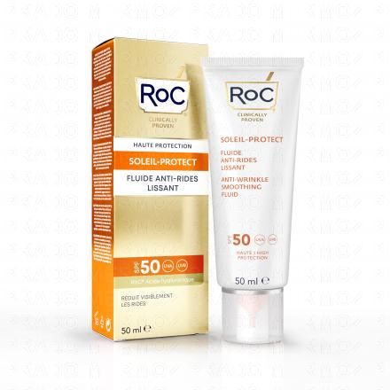 ROC Soleil Protect - Fuide anti-rides lissant tube 50ml SPF50+