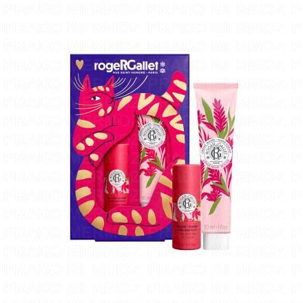 ROGER & GALLET Coffret Duo Gingembre Rouge, Baume L&egrave;vres et Cr&egrave;me Mains