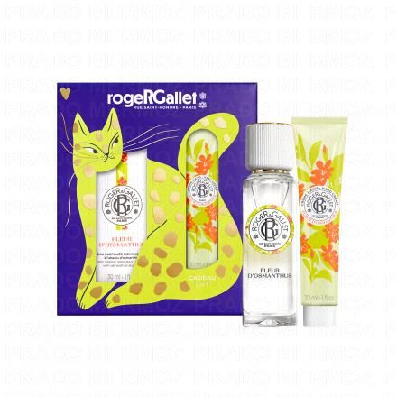 ROGER & GALLET Coffret Eau Parfum&eacute;e Bienfaisante Fleur d&rsquo;Osmanthus 30ml et sa Cr&egrave;me Mains