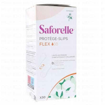 SAFORELLE Coton protect prot&egrave;ge-slip en coton biologique x 30