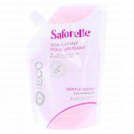 SAFORELLE Soin lavant doux apaisant (recharge 400ml)