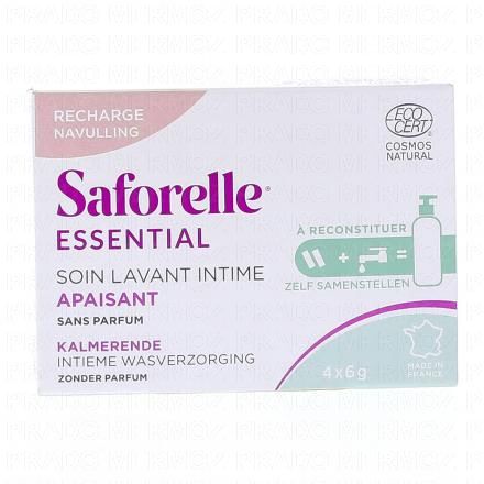 SAFORELLE Essential - Soin lavant intime apaisant (recharge 4 b&acirc;tonnets)