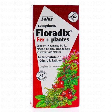 SALUS Floradix fer + plantes x84 comprim&eacute;s