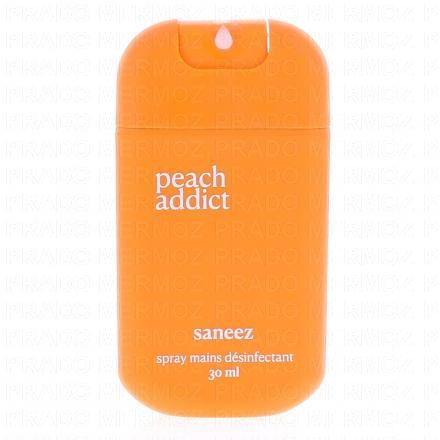 SANEEZ Peach Addict Spray Mains D&eacute;sinfectant 30ml