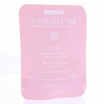 SANOFLORE D&eacute;odorant Fra&icirc;cheur anti-traces 48h Bio Flora Recharge 50ml