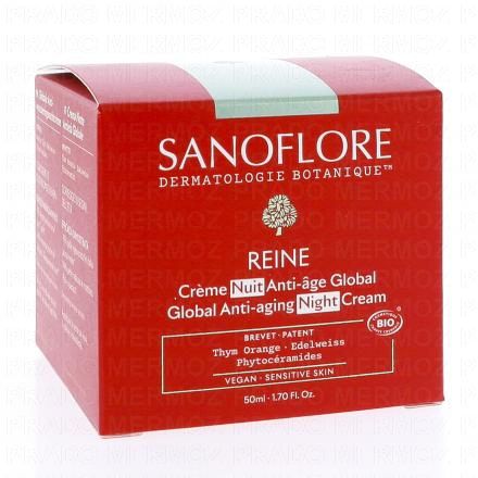 SANOFLORE Reine - Cr&egrave;me Nuit Anti-&acirc;ge global Bio 50ml
