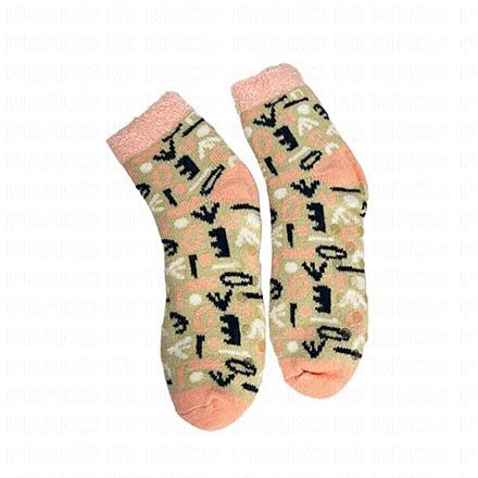 SANOSOIN Chaussettes Bien-être Aloe Vera (beige love 35/40)