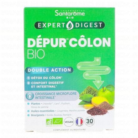 SANTAROME Expert Digest - D&eacute;pur C&ocirc;lon Bio x30 comprim&eacute;s