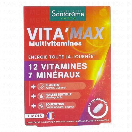 SANTAROME Multivitamines Vita'Max Adultes x30 comprim&eacute;s