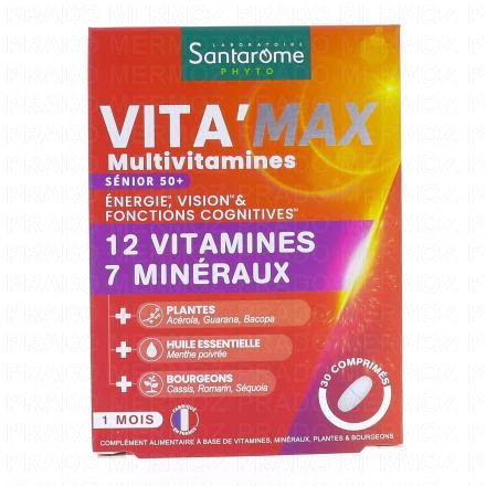 SANTAROME Multivitamines Vita'Max S&eacute;nior x30 comprim&eacute;s