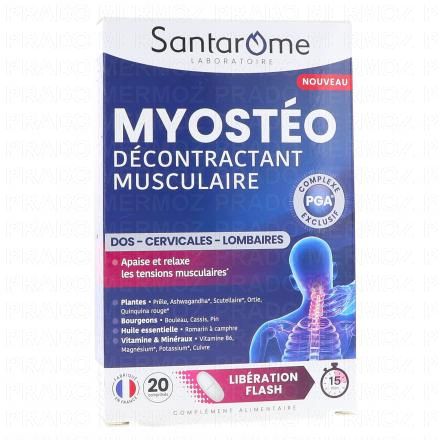 SANTAROME Myosteo D&eacute;contractant Musculaire x20 Capsules