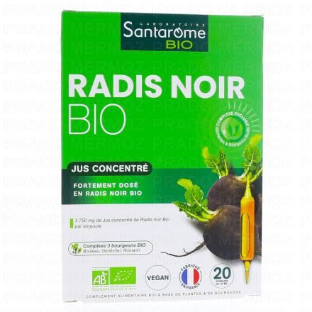 SANTAROME Radis Noir Bio x20 Ampoules