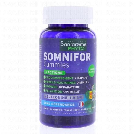 SANTAROME Somnifor 4 Actions M&eacute;latonine 1.9mg (x30 gummies)