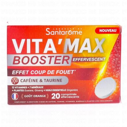 SANTAROME Vita'Max - Booster 6G Anti Fatigue Fortement Dos&eacute; x20 comprim&eacute;s effervescents