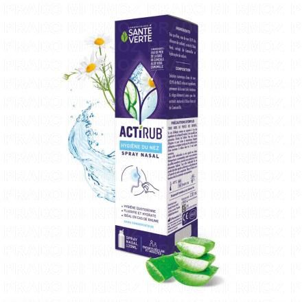 SANTE VERTE ActiRub - Spray nasal hygi&egrave;ne du nez 120ml