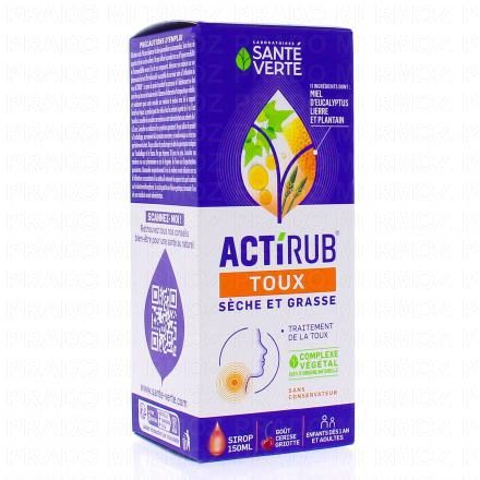 SANT&Eacute; VERTE Actirub Toux s&egrave;che & grasse 150ml