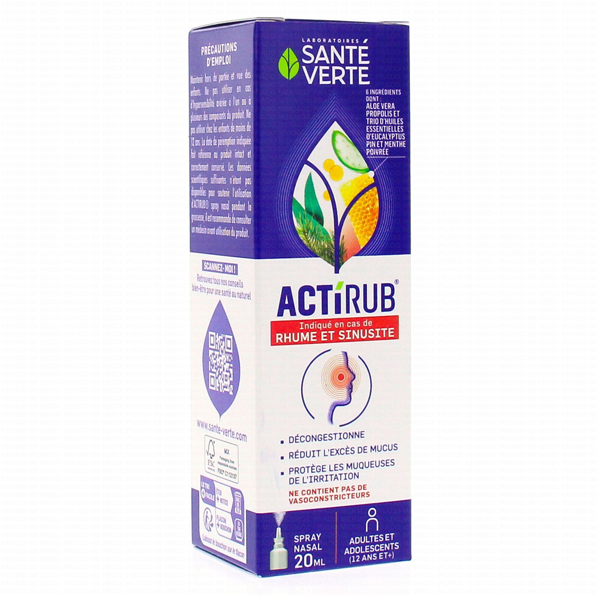 Santé Verte Actirub® Spray Nasal Adulte 20ml