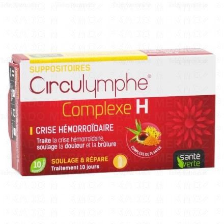SANTE VERTE Circulymphe Complexe H 10 suppositoires