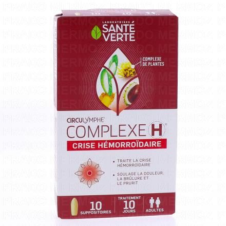 SANTE VERTE Circulymphe Complexe H 10 suppositoires