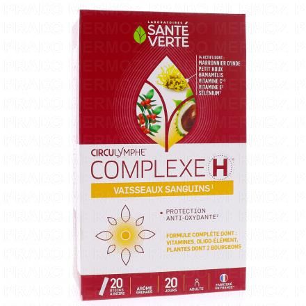 SANT&Eacute; VERTE Circulymphe Complexe H 20 sticks