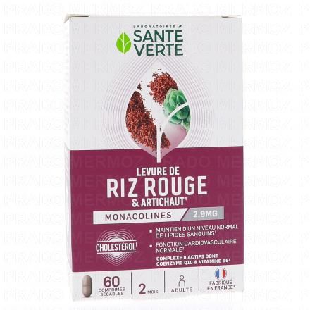 SANTE VERTE Riz Rouge et Artichaut 60 comprim&eacute;s