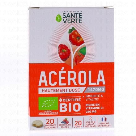 SANT&Eacute; VERTE Toniphyt Ac&eacute;rola 2x 10 comprim&eacute;s