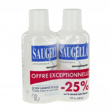 SAUGELLA Dermoliquide emulsion lot de 2 flacons 500ml