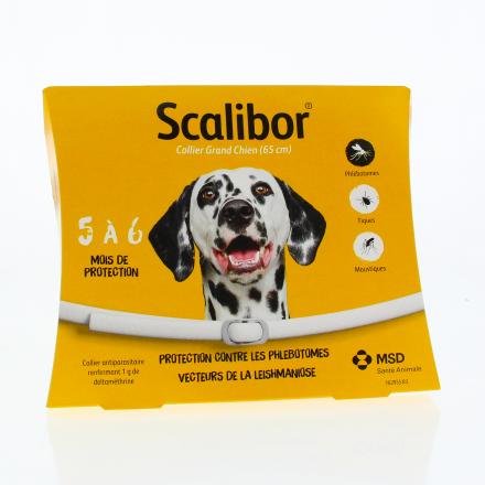 SCALIBOR Collier antiparasitaire grand chien