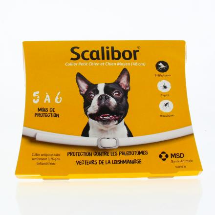 SCALIBOR Collier antiparasitaire petit à moyen chien