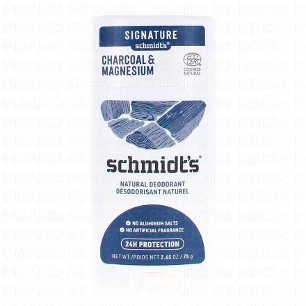 SCHMIDT'S D&eacute;odorant naturel Charbon stick 75g
